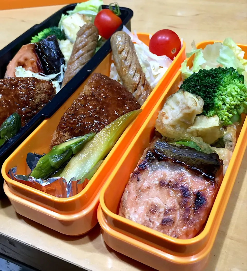 Snapdishの料理写真:今日の親父弁当！|沖縄「ピロピロ」ライフさん