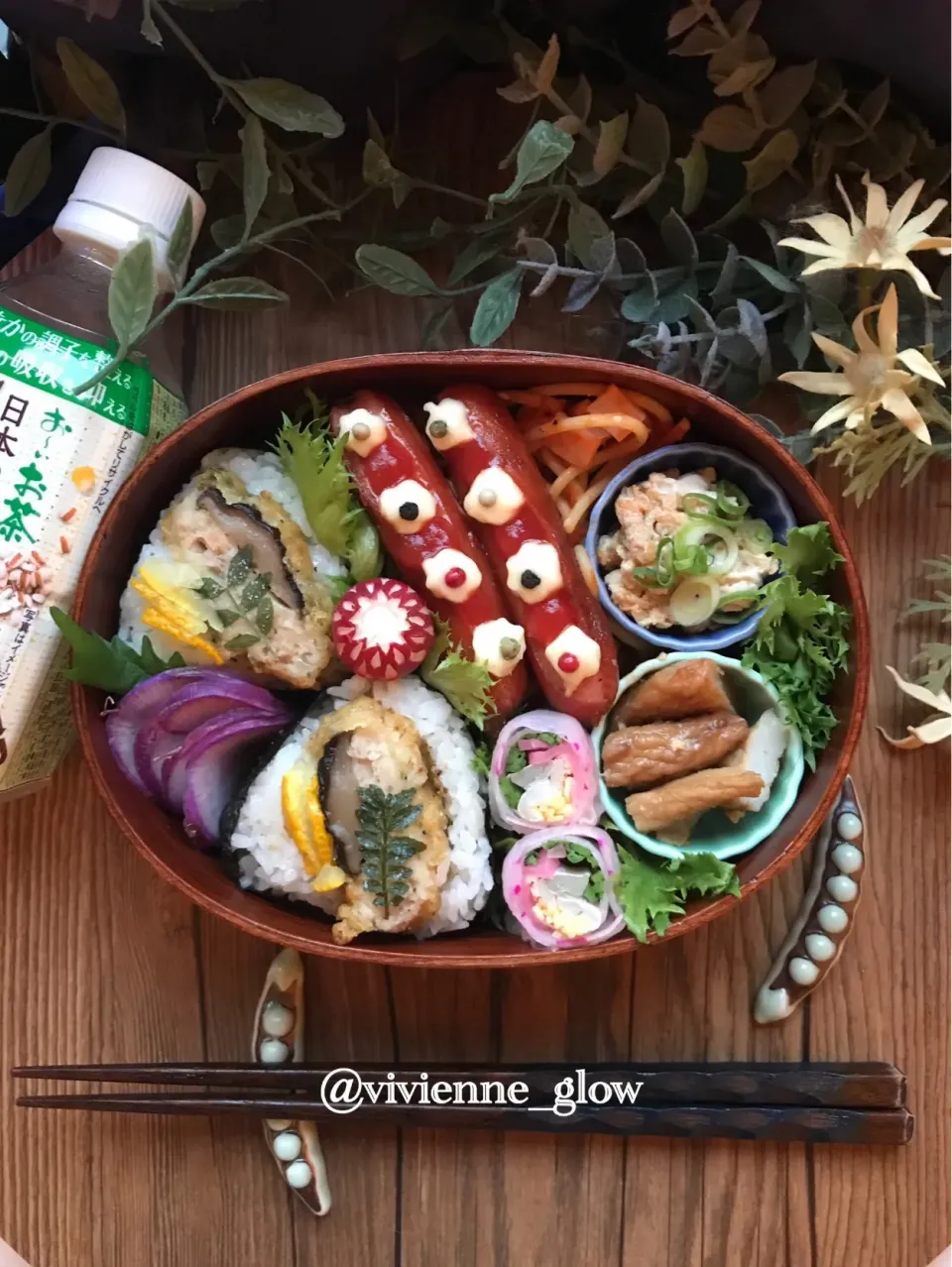 おめかしウインナー弁当|vivienne_glowさん