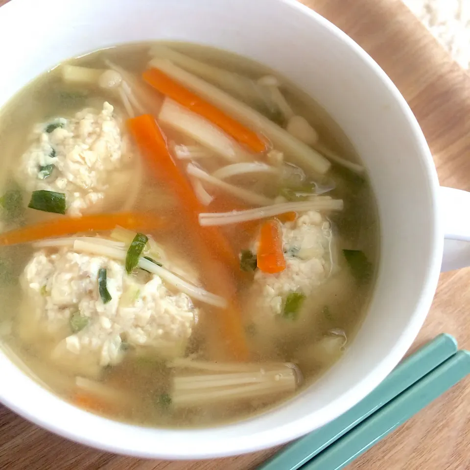 ふわふわ！あったまる！鶏団子とタケノコの生姜スープ|shoさん