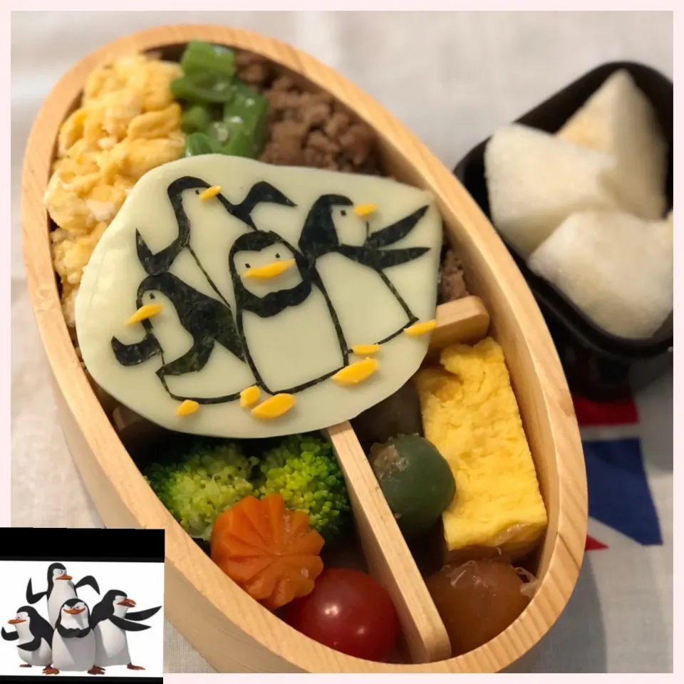 #ユキ弁
 #ペンギンズ弁当 
#マダガスカル弁当|tuyet716さん