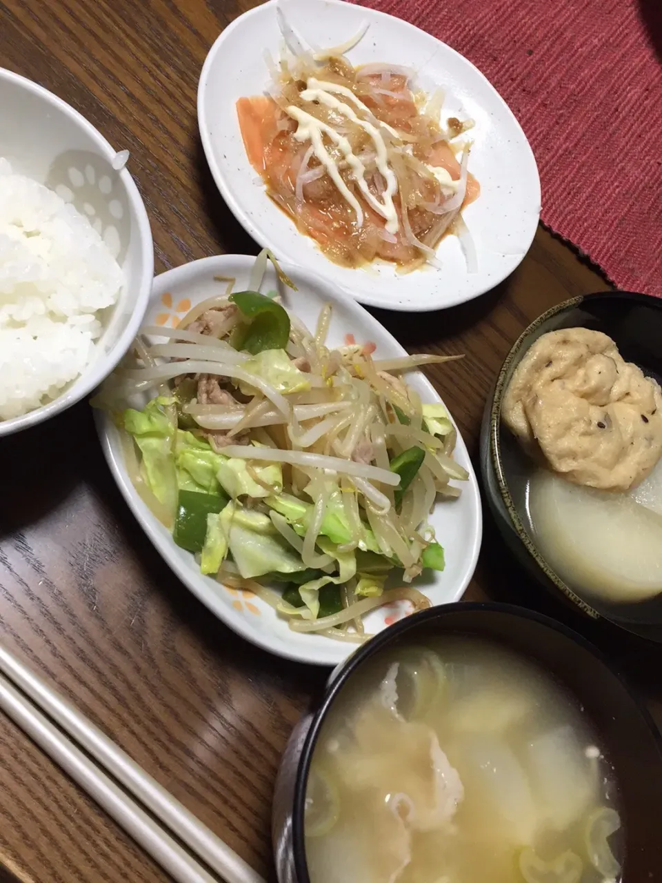 #豚汁
#豚肉と野菜炒めもの
 #サーモンのカルパッチョ 
 #大根の煮物|Terumi  Yokosawaさん