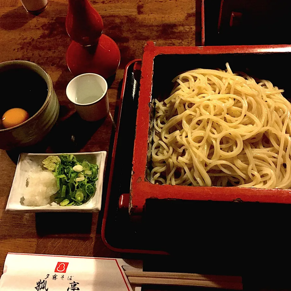 Snapdishの料理写真:作家仲間と美味しいひと時‼︎ #夕霧そば  #蕎麦  #日本酒|Yoshinobu Nakagawaさん