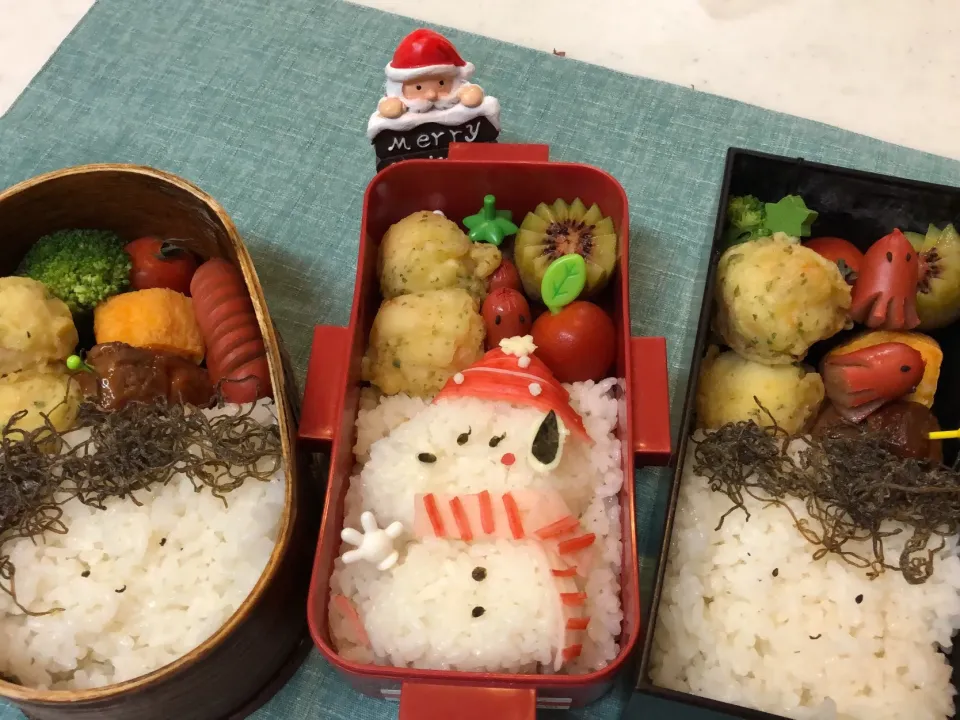 #きゃら弁  #スヌーピーおにぎり  #学生弁当  #娘のお弁当  #顔弁  #息子のお弁当  #旦那さんお弁当|Yuki Kawasumiさん