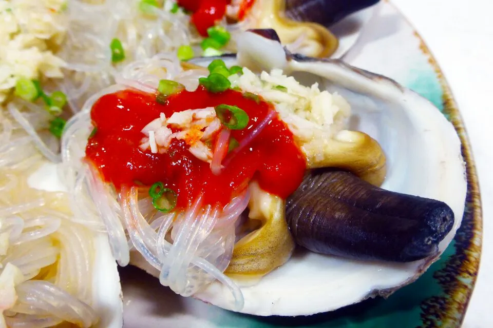 steamed soft shell clams|steven z.y.さん