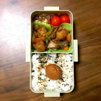 Snapdishの料理写真:#旦那弁当  #酢豚弁当|みえーるさん