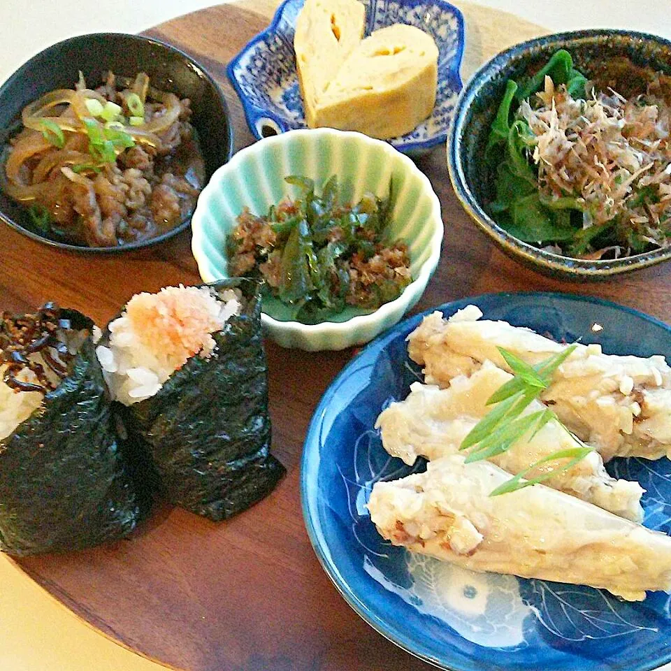 Japanese style breakfast🍴 Rice ball #ワンプレート朝ごはん #和食 #うちごはん #おうちごはん|まめさん