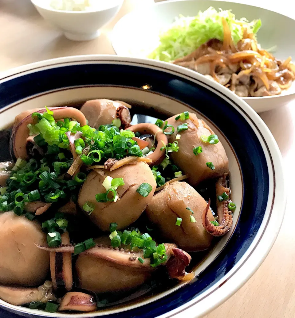 イカと里芋の煮物、豚肉ロースの生姜焼き|SnapdishJPさん