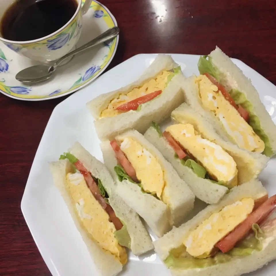 喫茶店のたまごサンド☕️ʕ-̼͡-ʔ🥪#七海の純喫茶探訪|七海さん