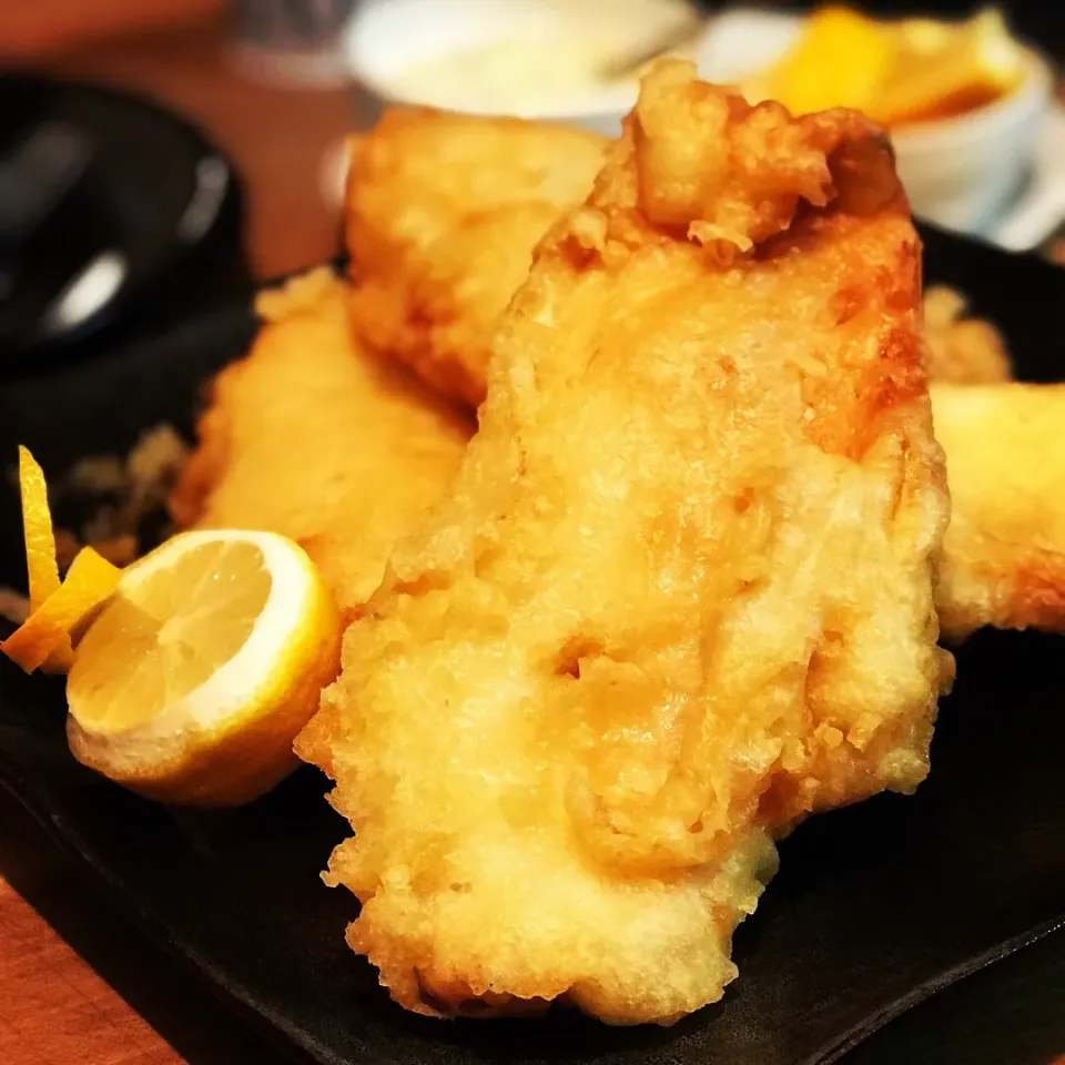 Shopping Found Some Fresh Flounder Fish Fillets cooked in Fresh Yeast Batter with freshly made jalapeño Tartar Sauce  #chefemanuel #homecooking|Emanuel Hayashiさん