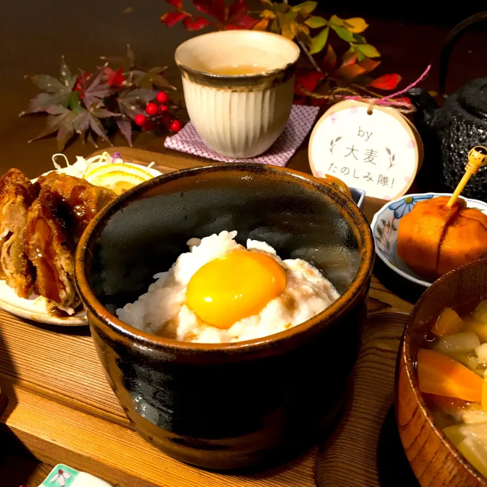 とろろかけもち麦ご飯🍚

豚こまのミルフィーユカツ

けんちん汁|mamaさん