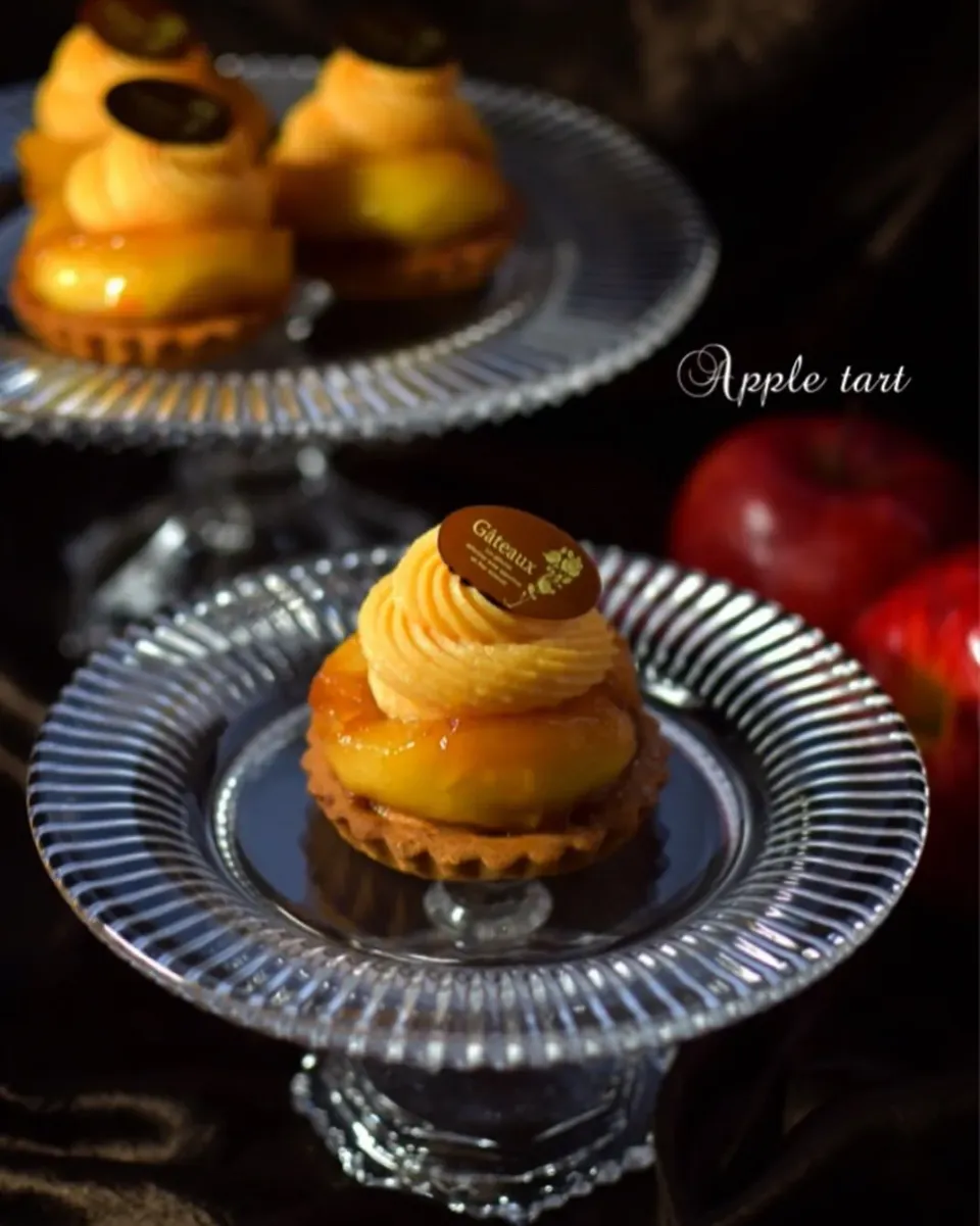 Snapdishの料理写真:赤い誘惑水沢林檎タルト🍎|サクラさん