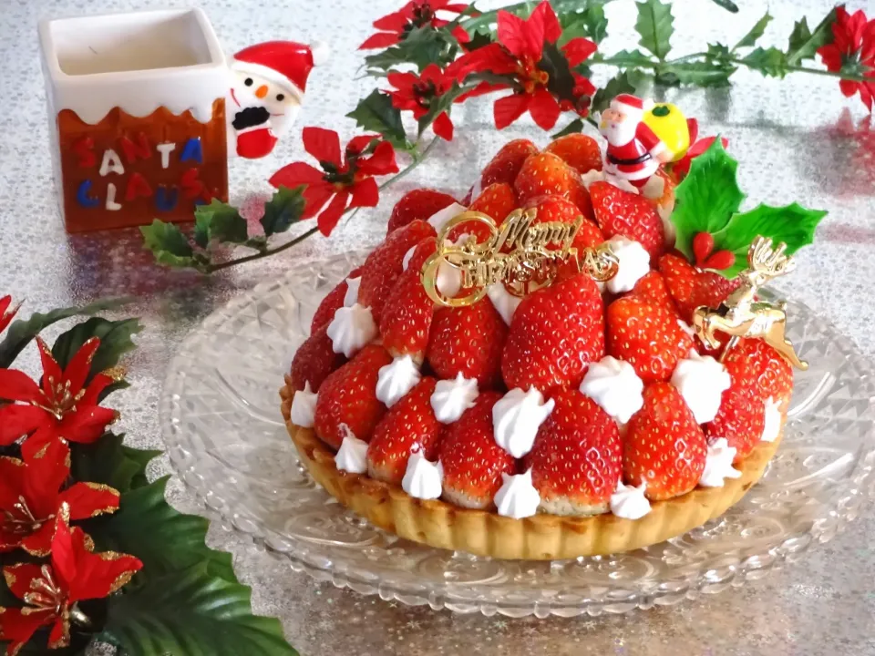 Snapdishの料理写真:いちご🍓のクリスマスツリータルト|Ｌilicaさん