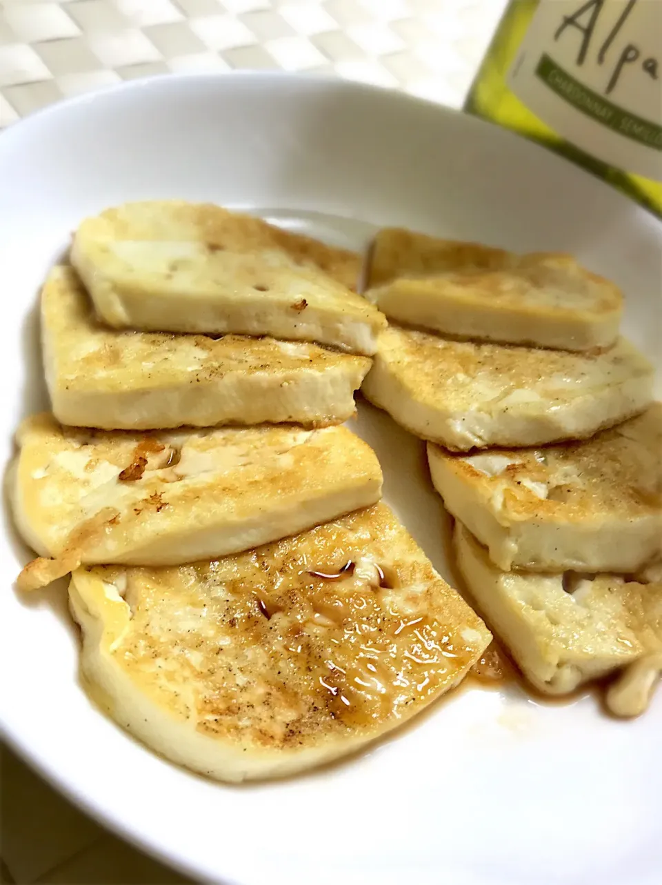 豆腐のカリカリステーキポン酢がけ|NANAさん