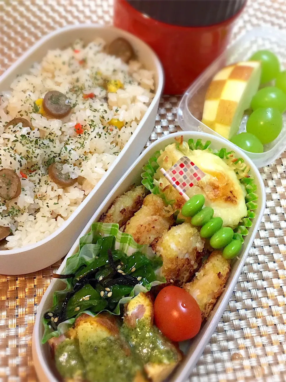 Snapdishの料理写真:コーンピラフ弁当☆11/15|yu-co☆さん