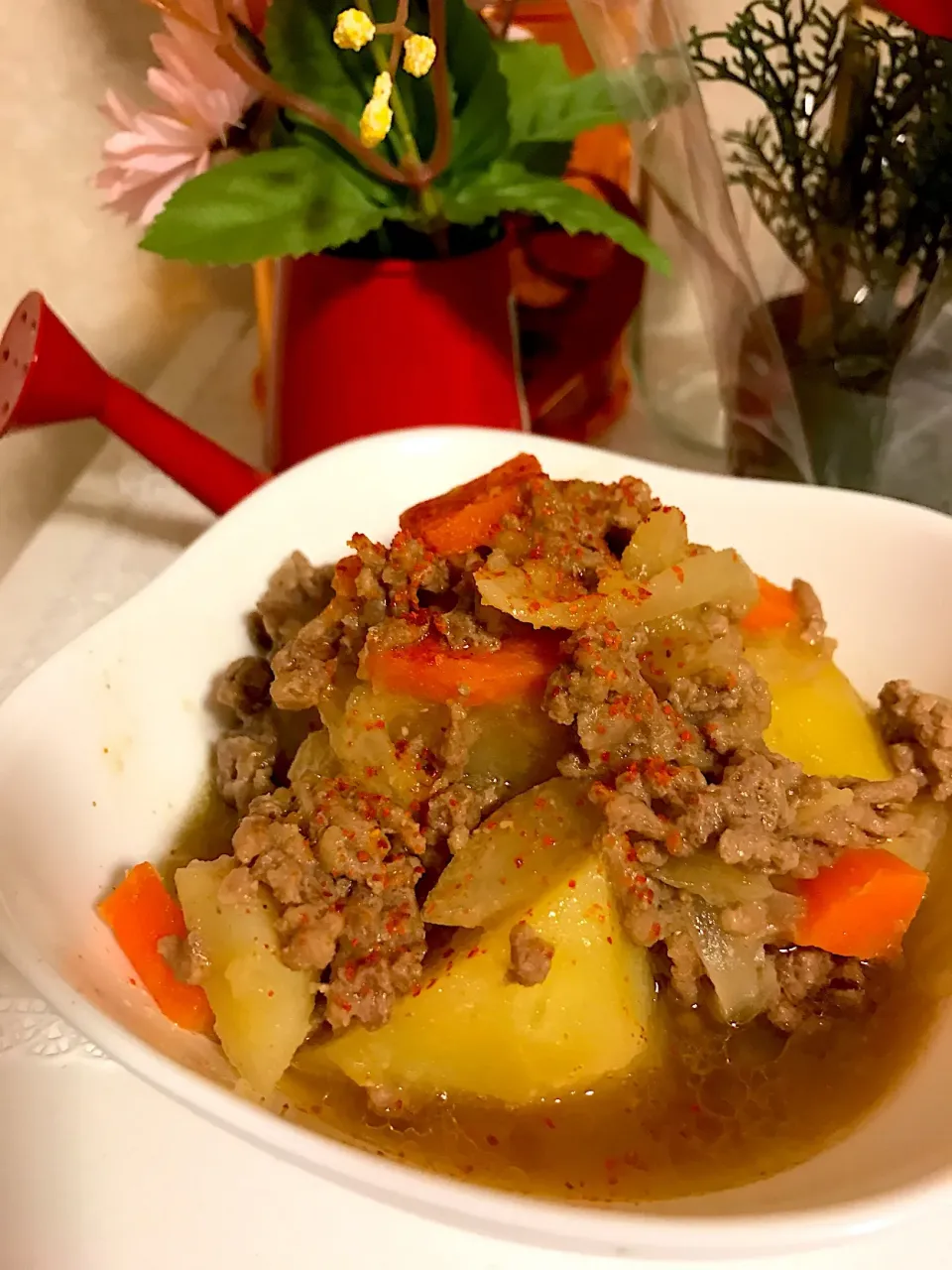 肉じゃが✨ひき肉&味噌バージョン|ちゃーさん