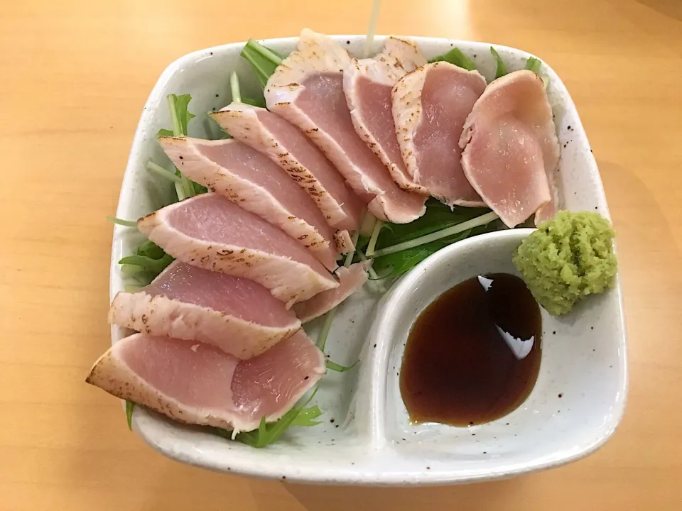 Snapdishの料理写真:鶏たたき|しのぶさん