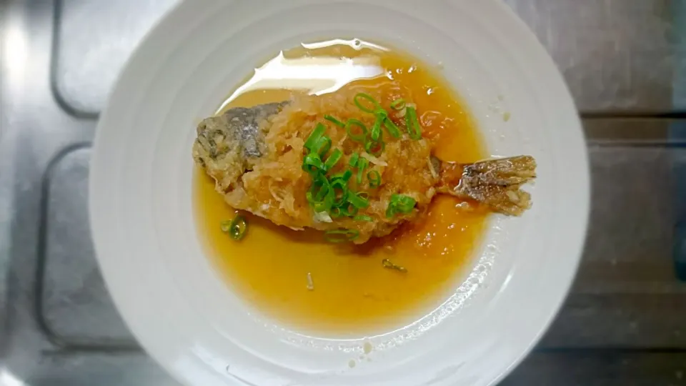 Snapdishの料理写真:バケラのおろし煮 #バケラ #アマギ #エボダイ #魚料理|漁吉丸ゆみさん