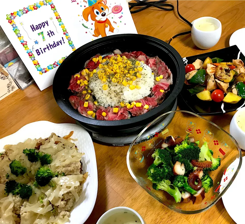 Snapdishの料理写真:7歳のお誕生日|ふぅさん