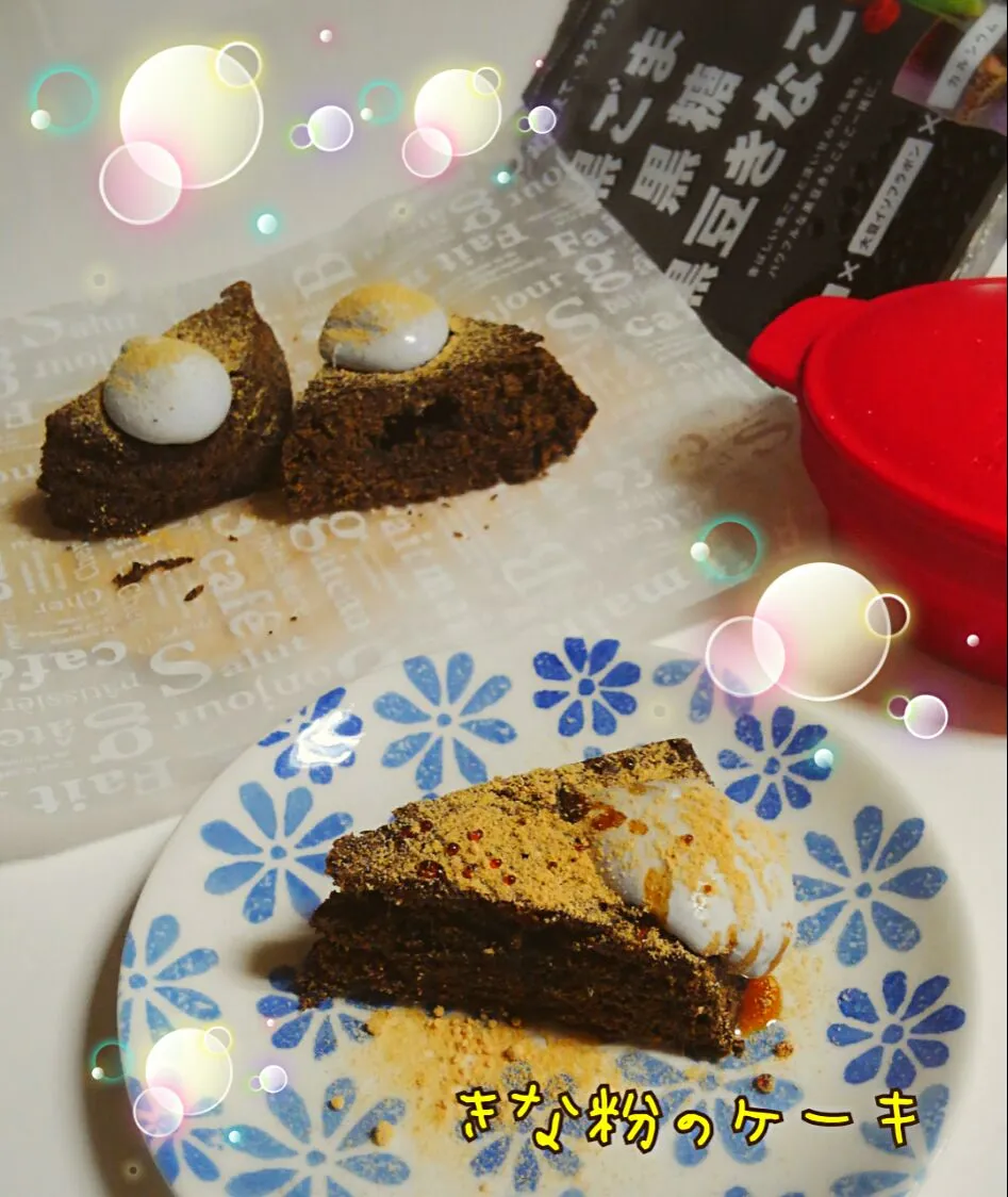 Snapdishの料理写真:佐野未起さんのかんたんグルテンフリーのシナモンジンジャーのきな粉ケーキ#グルテンフリーケーキ#シナモン#生姜|みったんさん