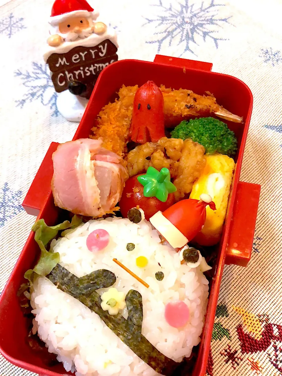 #パンダサンタお弁当 #娘のお弁当  #学生弁当|Yuki Kawasumiさん