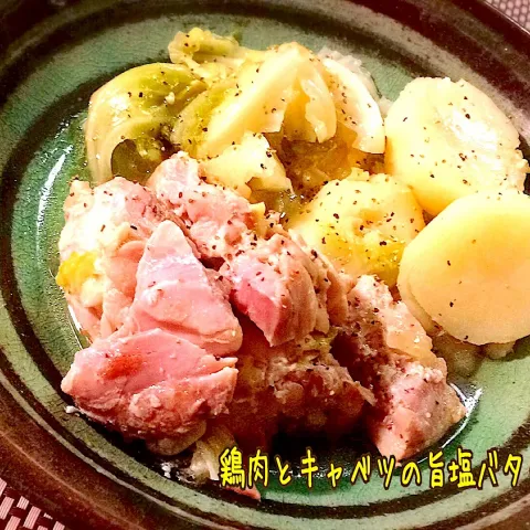 「プラス糀 生塩糀」を使ってみたSnapdishの料理・レシピ写真:鶏肉とキャベツの旨塩バター煮