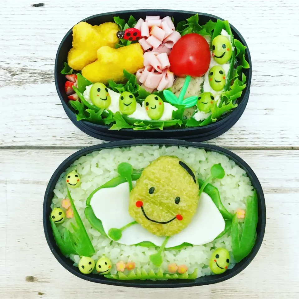 Snapdishの料理写真:キャラ弁
そらまめくんのベッド|ちえさん