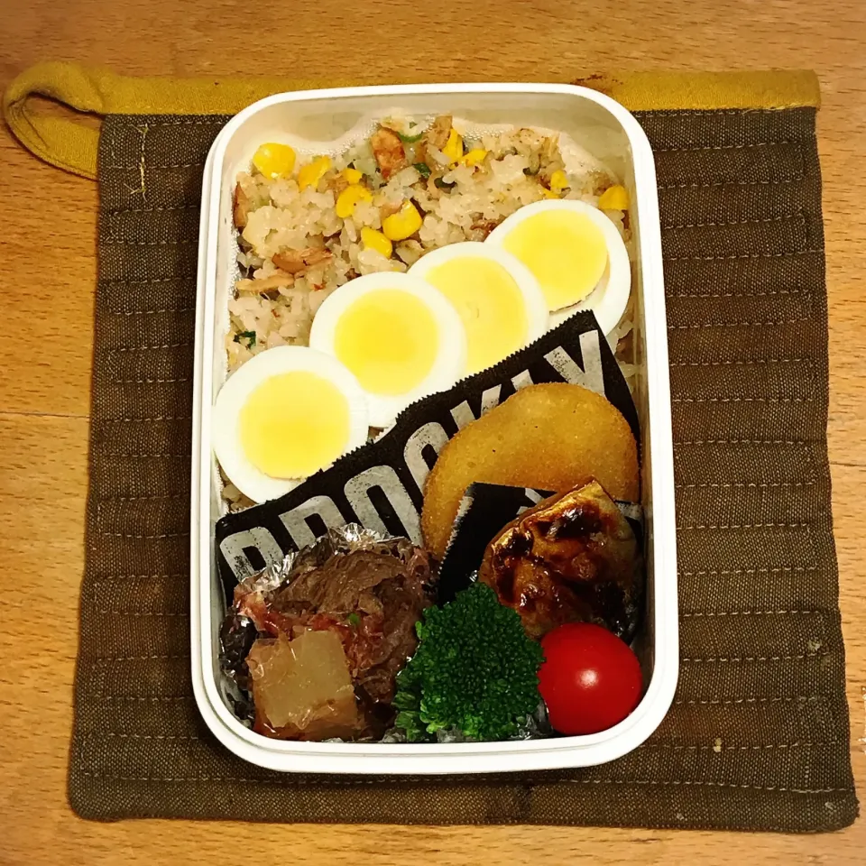 和風ツナチャーハン弁当🍱
 #中学生男子弁当  #弁当  #お弁当|ちっくんさん