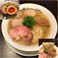 Snapdishの料理写真:味玉塩(細麺)@ちとせ(曙橋)