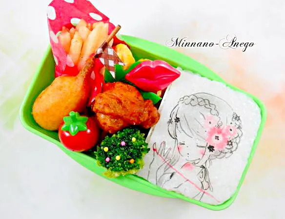 フラワリーキス弁当
 #オブラートアート|みんなのあねごさん