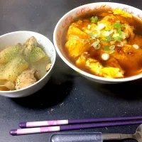 カニカマの天津飯&ブリ大根🦀|角田唯奈さん