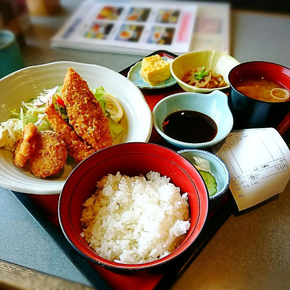 ミックスフライランチ|プチテンよすさん