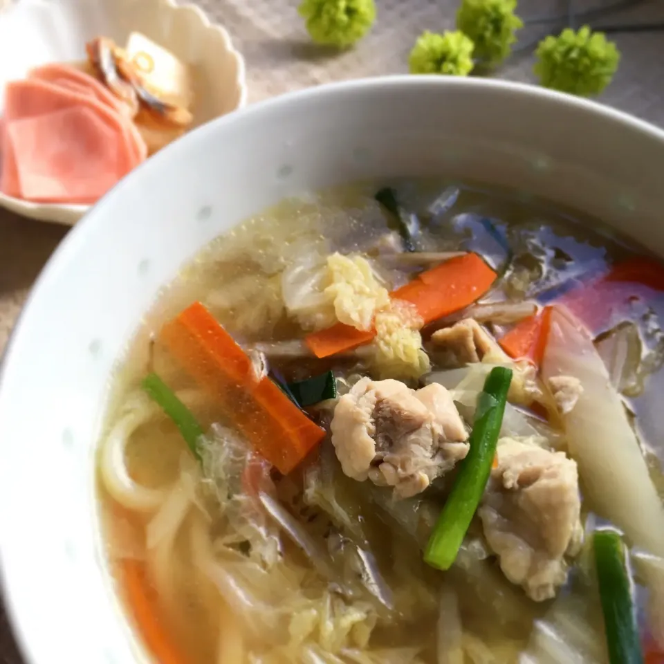 ＊鶏肉と野菜の煮込みうどん
＊自家製！赤かぶ漬け＆フレッシュにしん漬け

#古川家ごはん #古川家 #料理研究一家 #手作り #青森県産 #うどん #chicken #冬に食べたくなるメニュー|料理研究一家「古川家」さん