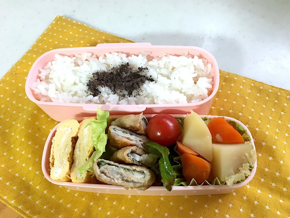 今日のお弁当🍱
豚ロース肉のはさみ焼き✨|くっきいさん