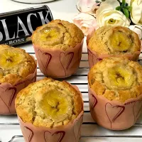 Banana Muffins 

Soft, moist and delicious!
Make a healthy breakfast treat 👍
11/17/‘17|💖 ジジ 💖さん