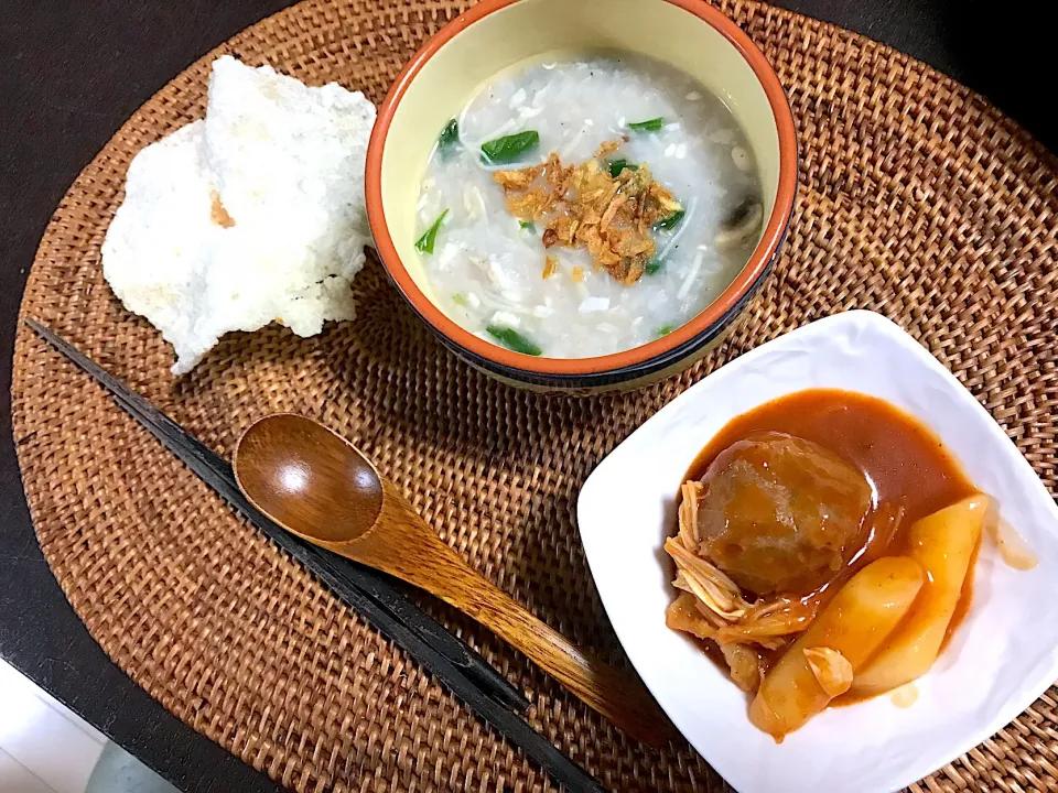 Tteokbokki & mushroom porridge|yeni kartikasariさん