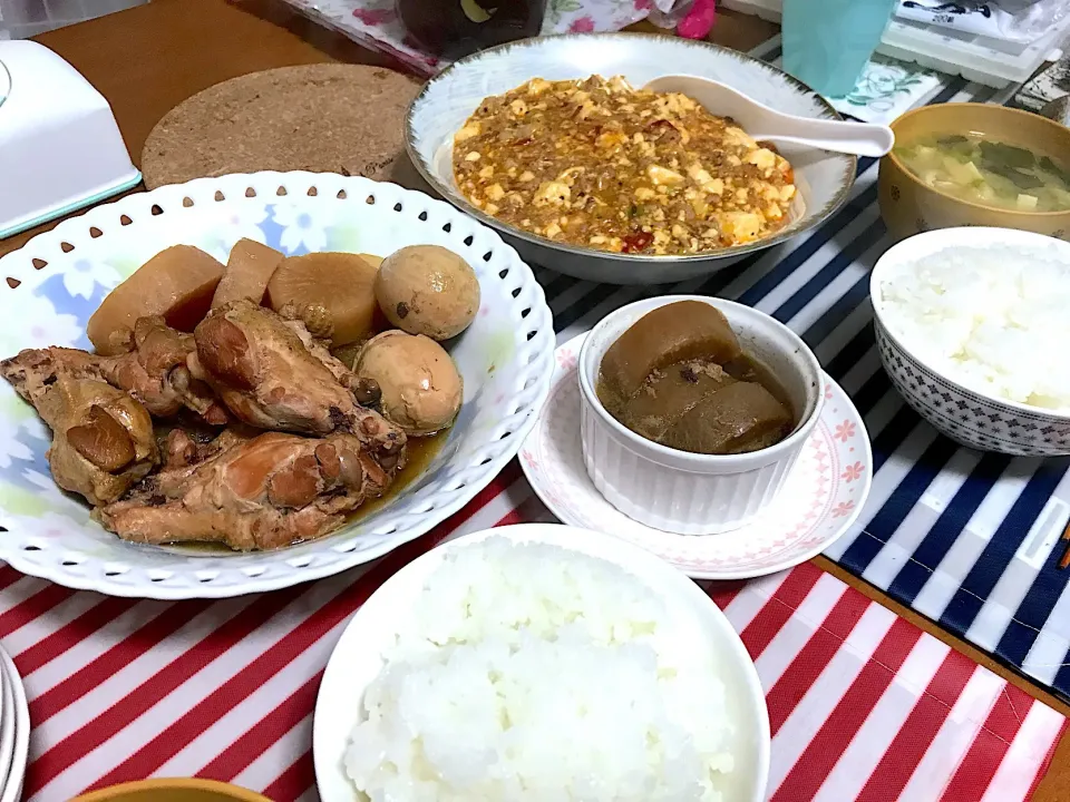 麻婆豆腐
鶏と大根の煮物|めぐひめさん