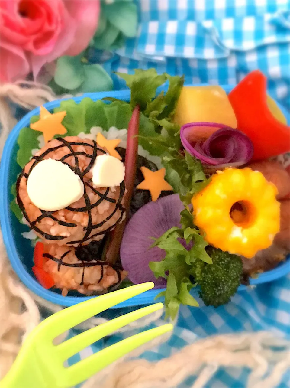 #おにぎり #おにぎり弁当 #キャラ弁当 #キャラ弁 #スパイダーマン|大島愛子さん