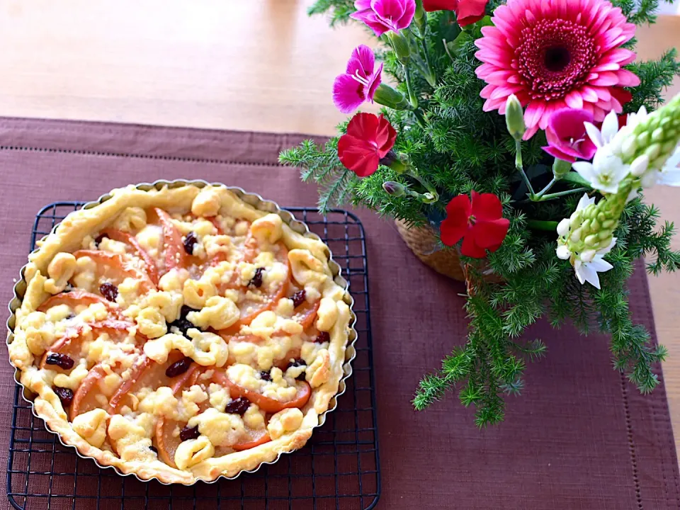 アップルクランブルパイ🍎🥧|えいぽんさん