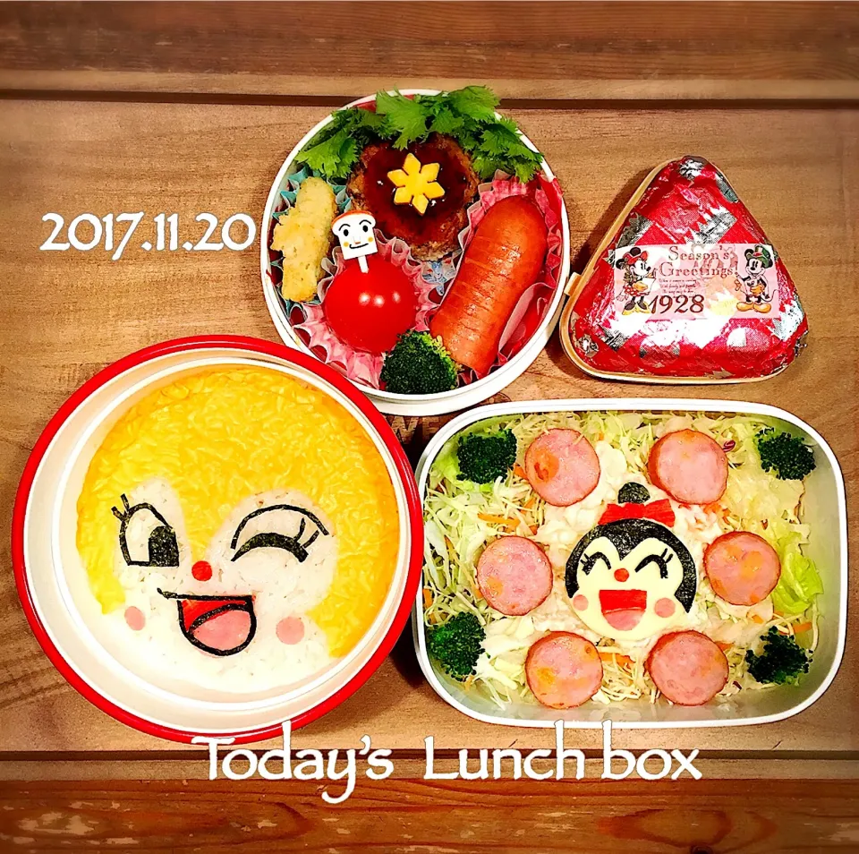 本日のOL弁+JKサラダ弁🥗
今日は、ドキンちゃんとコキンちゃん☝️✨|あさちゃん☆さん