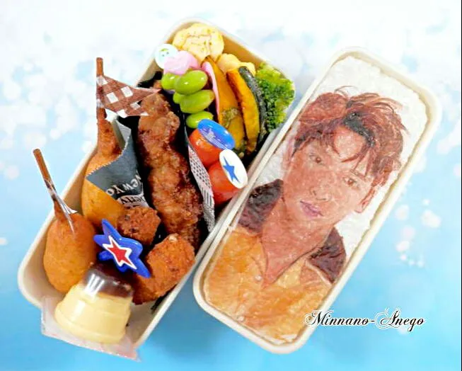 CROSS GENE『SEYOUNG』弁当
 #オブラートアート
 #似顔絵弁当|みんなのあねごさん