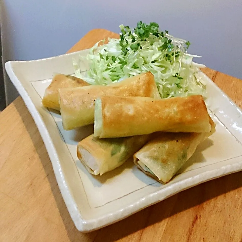 ２種＊鱈の白子チーズ＆アボカドポテトの揚げ焼き春巻|mi_neneco♪さん