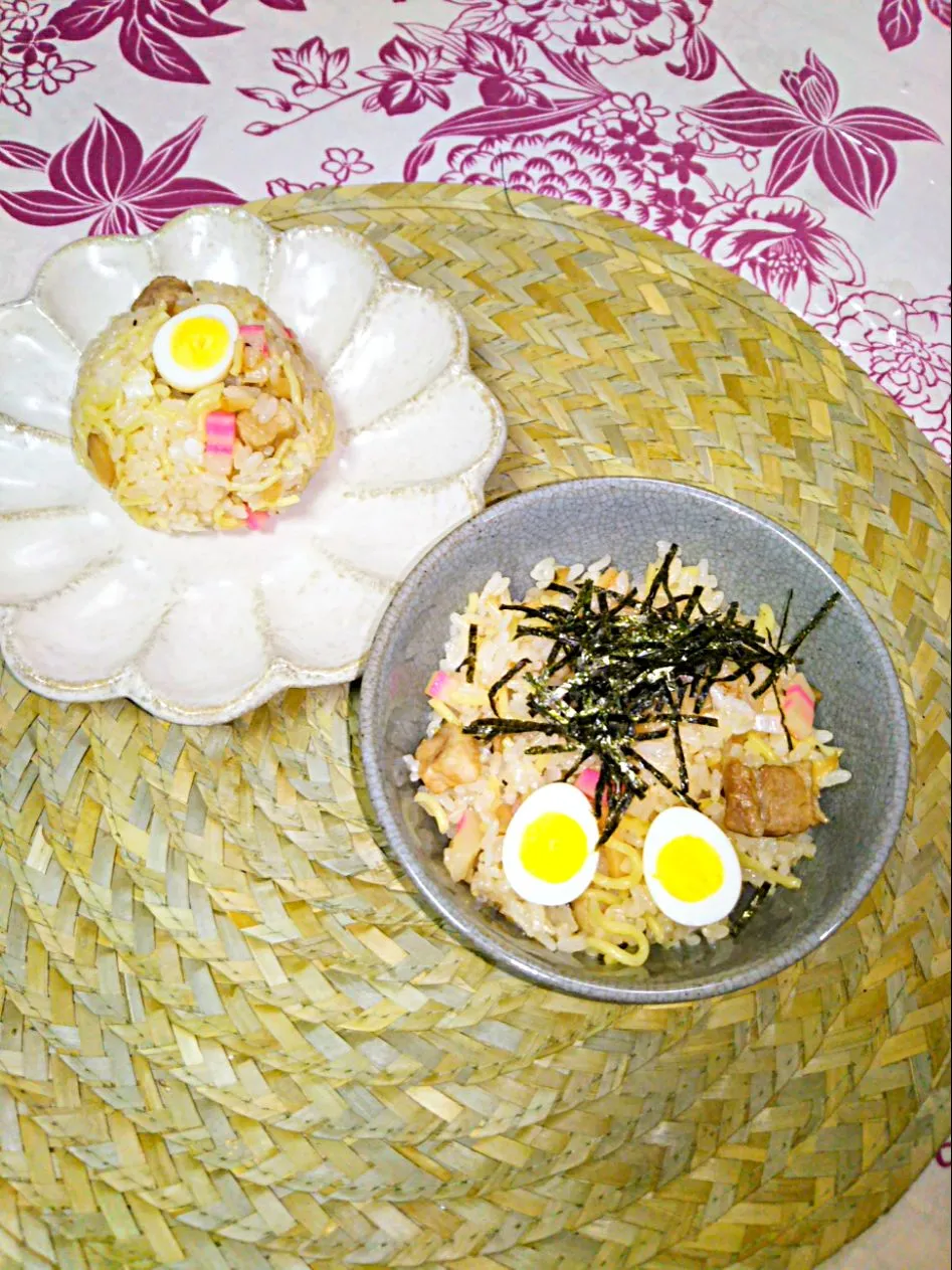 麺も入った。ラーメンご飯|スクラムハーフさん