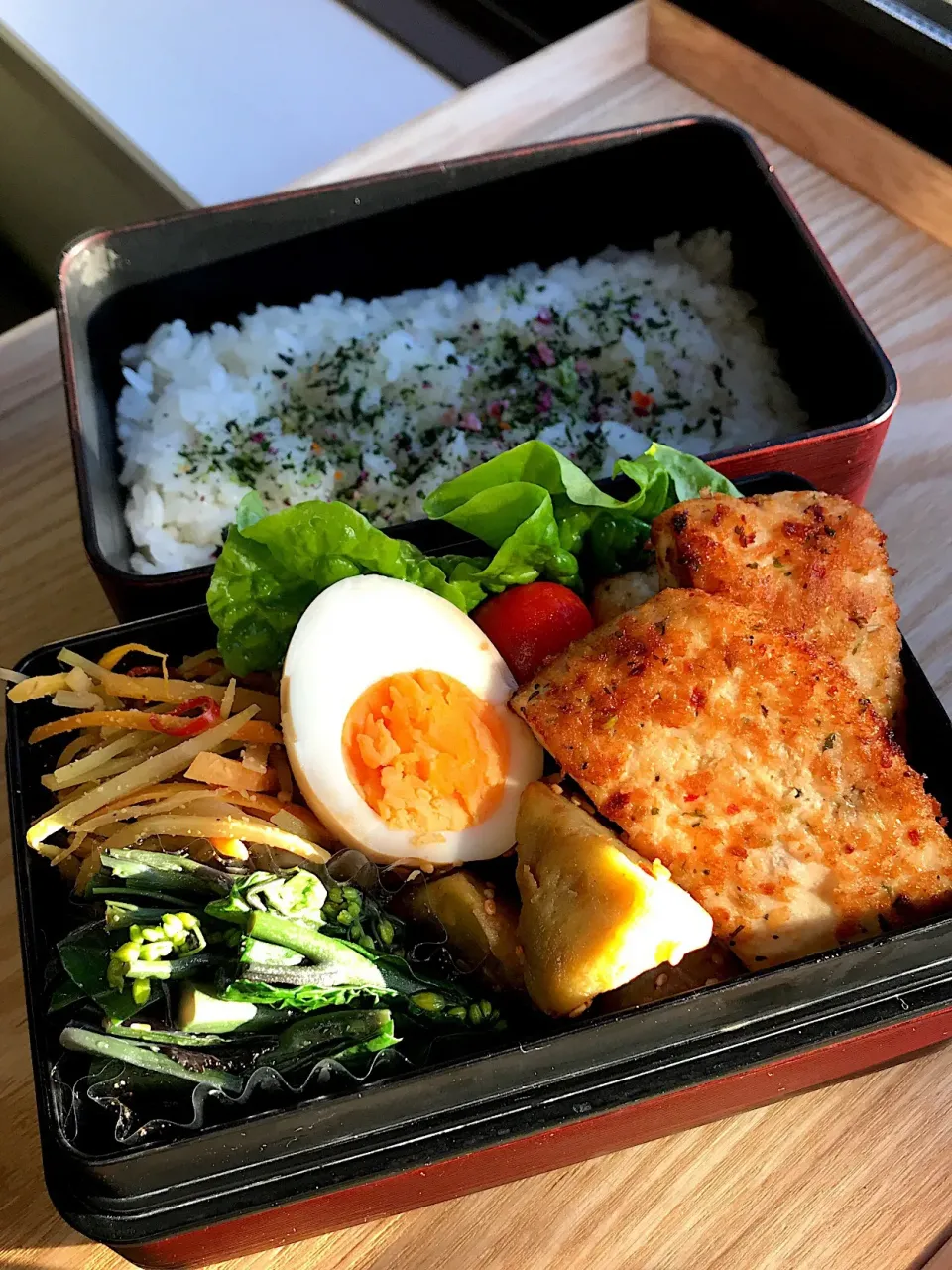 メカジキのパン粉焼き弁当|二キィさん