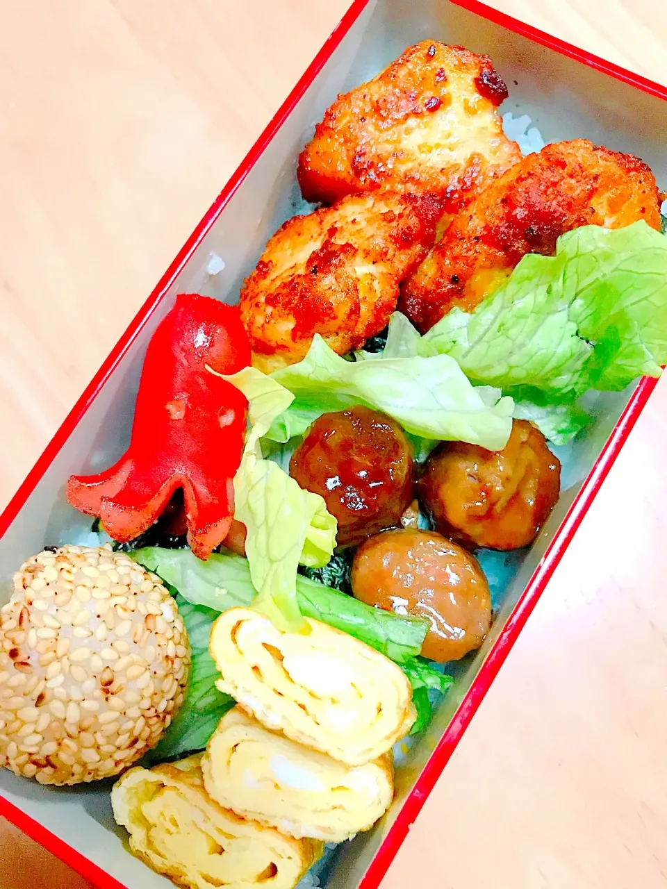 JKのカレー唐揚げ弁当|mamacatさん