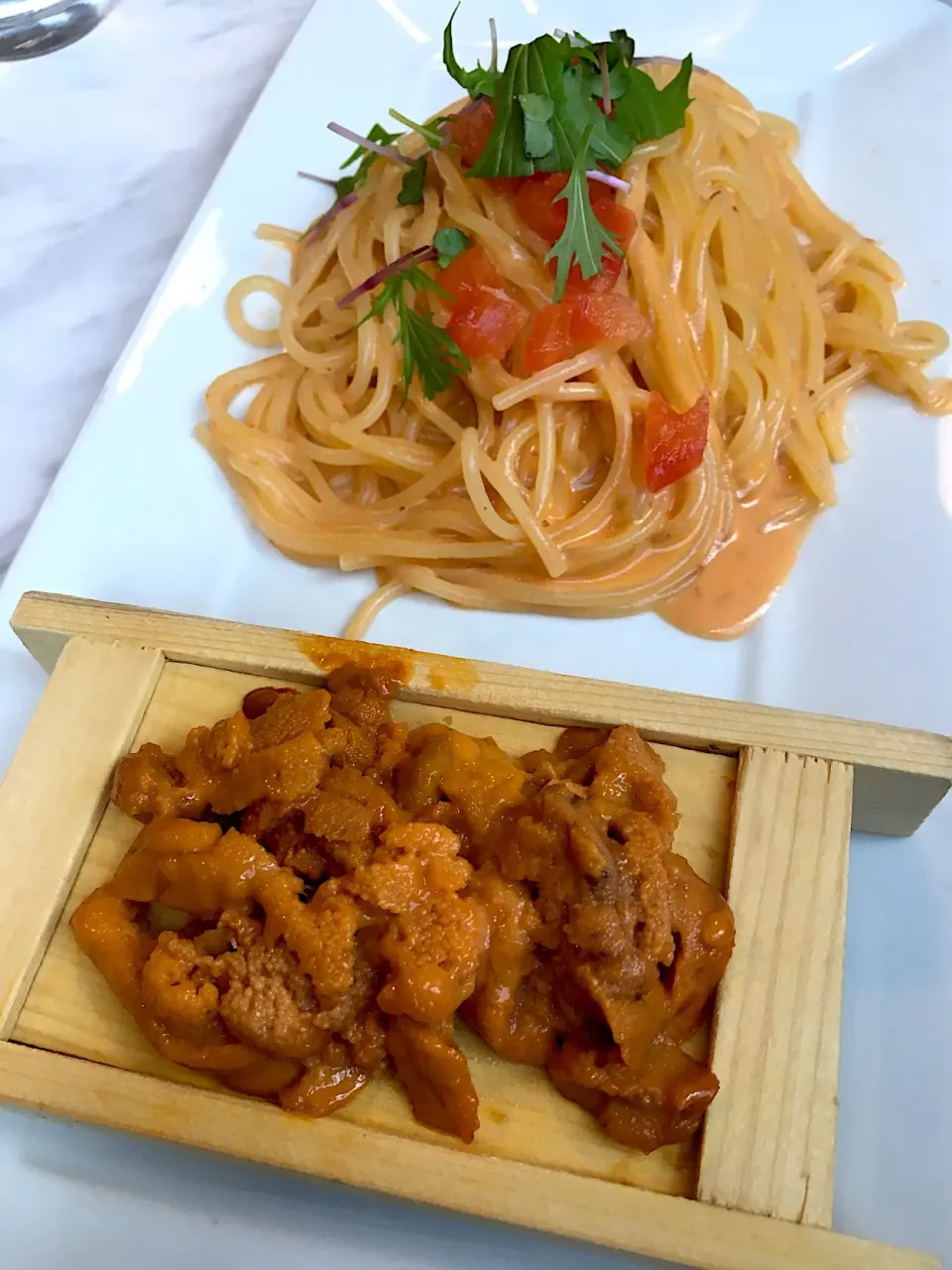 うにパスタ作ってみました！|大内 久和さん