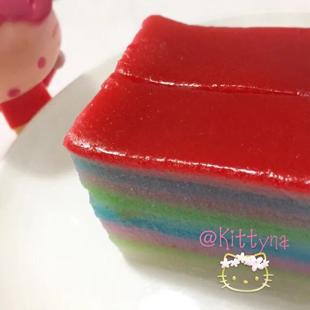 Snapdishの料理写真:Kuih Talam-Nine layered cake🌈|🎀Kittyna🌸さん