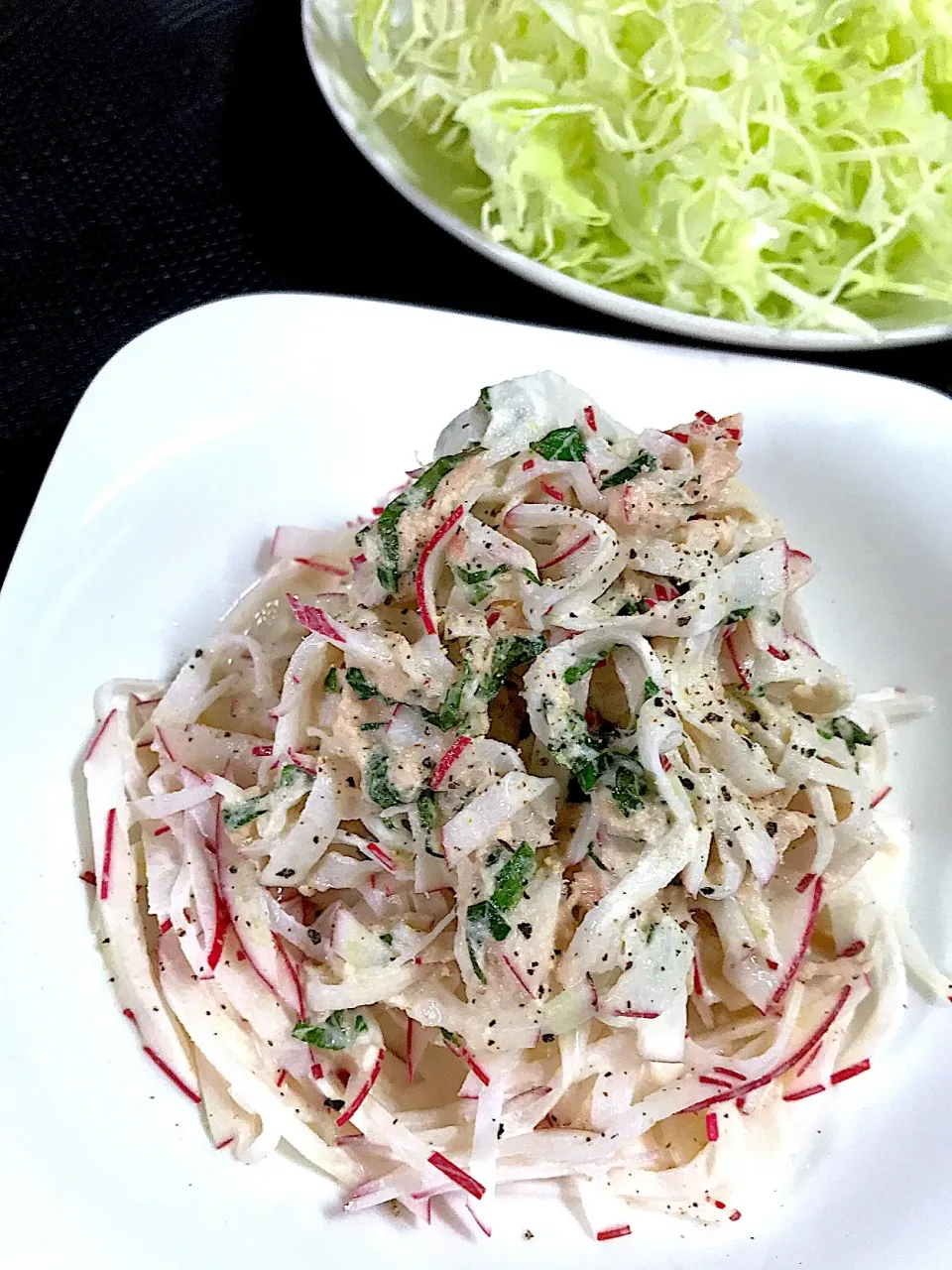 大根ツナサラダ♡ パック大根は無事にサラダになりました🥗|あまねこ🌿さん