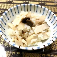 Snapdishの料理写真:エリンギの炊き込みご飯|wubaiさん