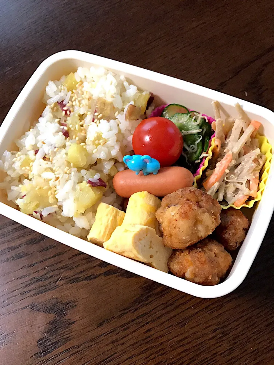 さつまいもごはんと豚から揚げ弁当|kiicoさん