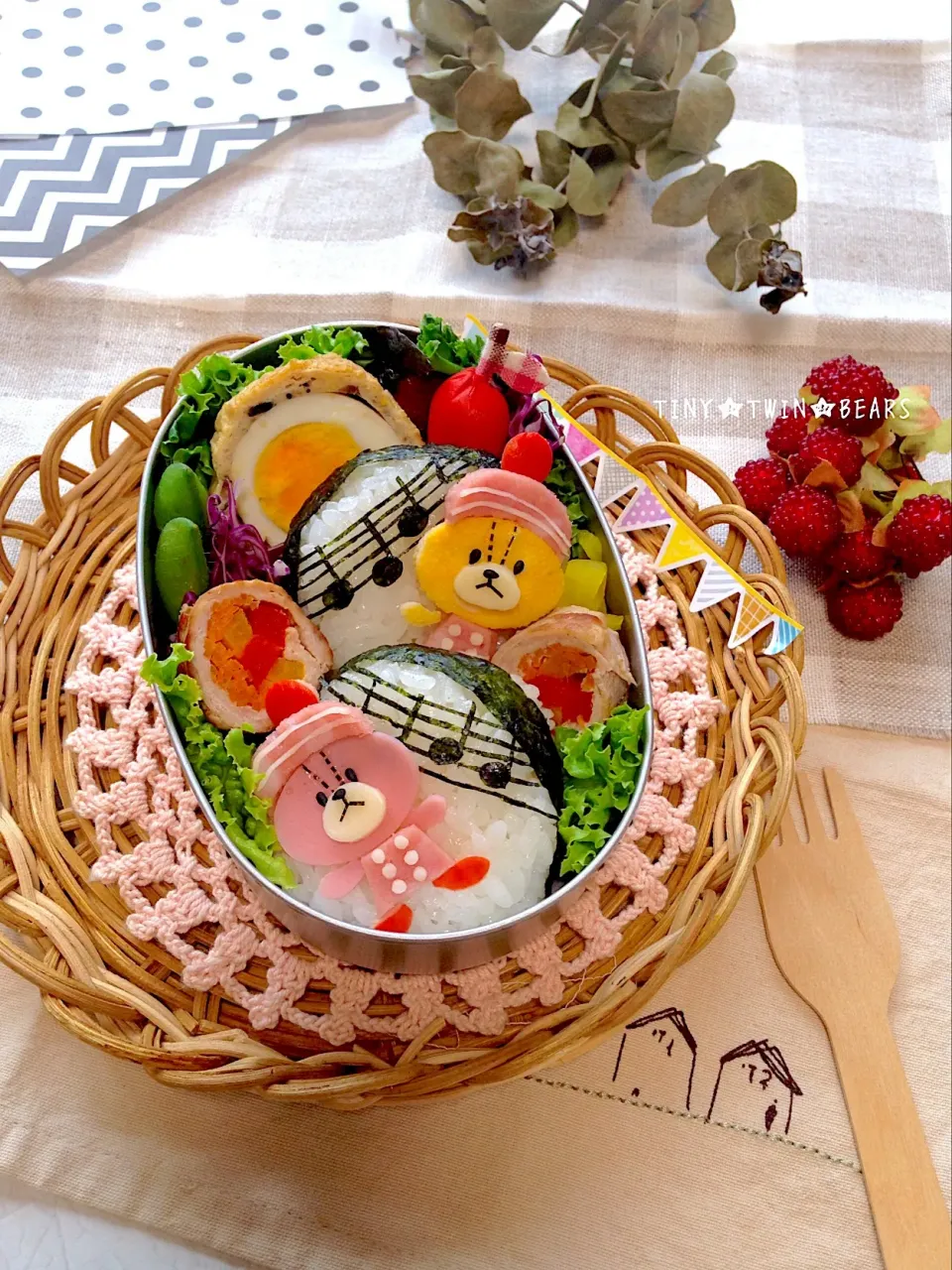 ルルロロの幼稚園弁当☆
 #キャラ弁  #お弁当  #幼稚園弁当  #お昼ご飯  #くまのがっこう  #ルルロロ  #子どものお弁当 #リトルツインベアーズ|Ayumi Furukawaさん